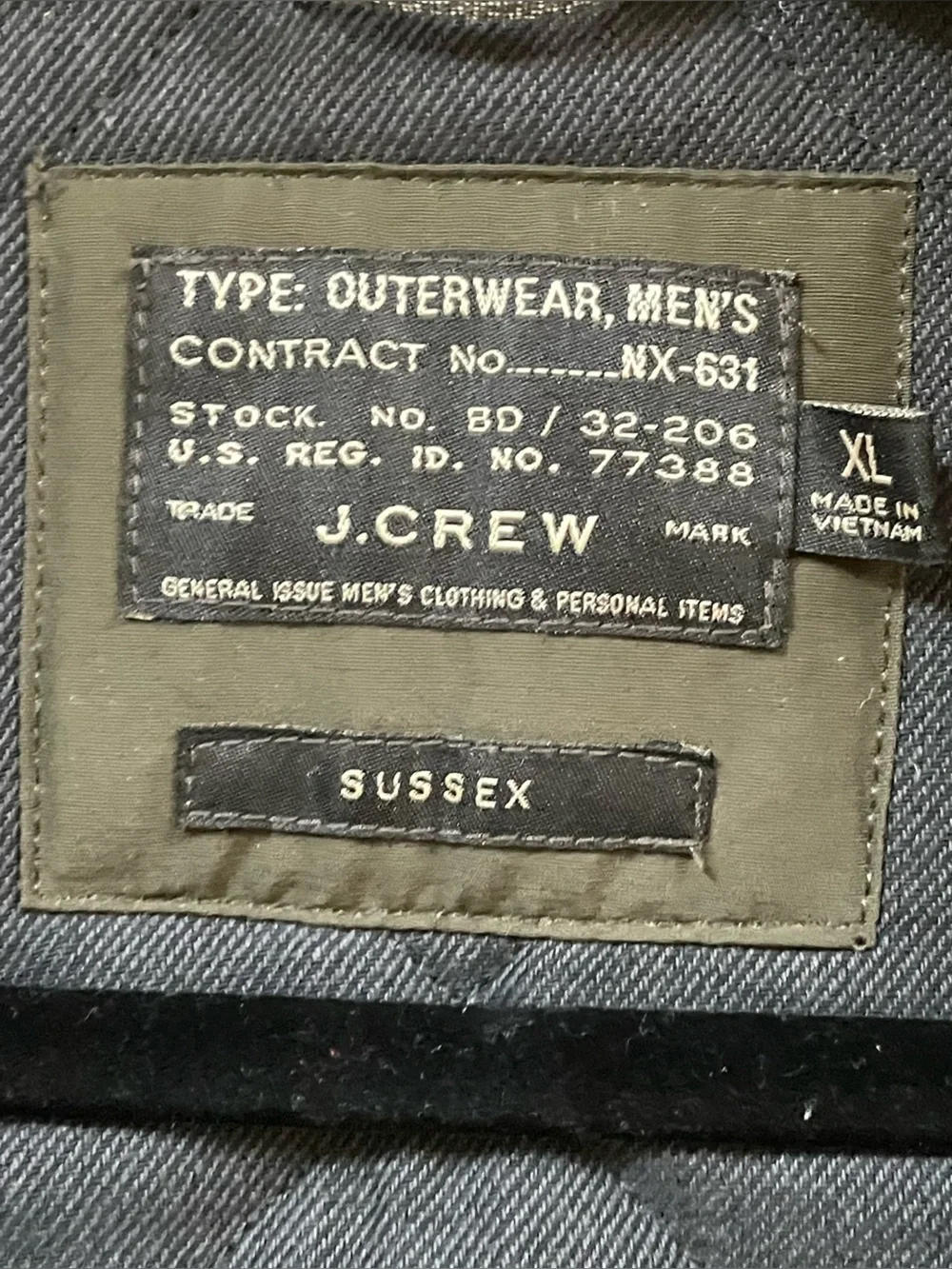 J. Crew classic quilted